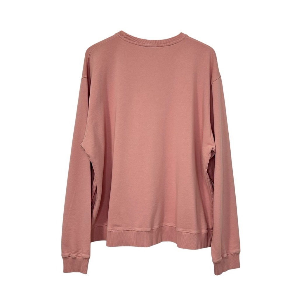Nanushka Womens Remy Embroidered Logo Sweatshirt Sz Medium Pink Relaxed Fit - Picture 2 of 7